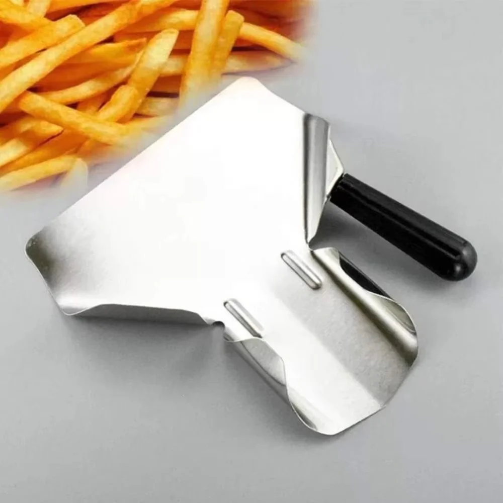 Single Handles Chip Scoop Food Grade Popcorn Bagger Kitchen French Fries Shovel Fry Scoop Shovel Fries Packaging Kitchen Tools