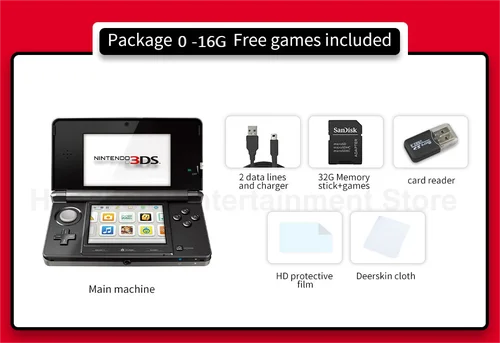 3DS 3 DS 플레이용 중고 콘솔, NEW3DSXL 직접 잠금 해제 4