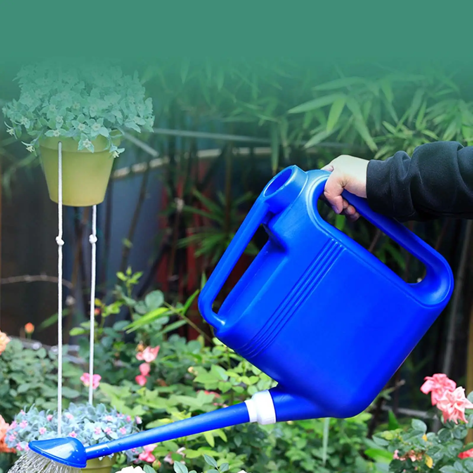 8l Watering Can Household Large Capacity Long Mouth Watering Can Garden Agricultural Flower Shower Large Flower Spray