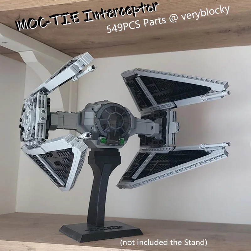 Kreatives 549-Teile TIE Interceptor Modellbau-Set für Kinder