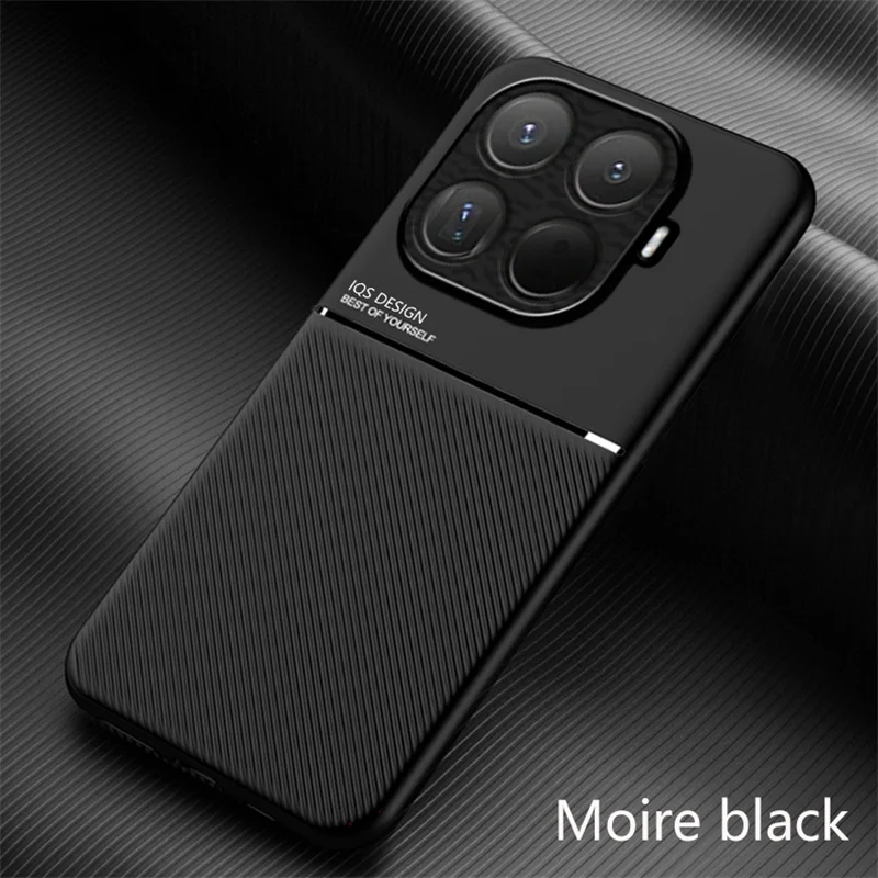 Magnetic Rugged Non-Slip Protective Phone Case with Built-in Metal Plate