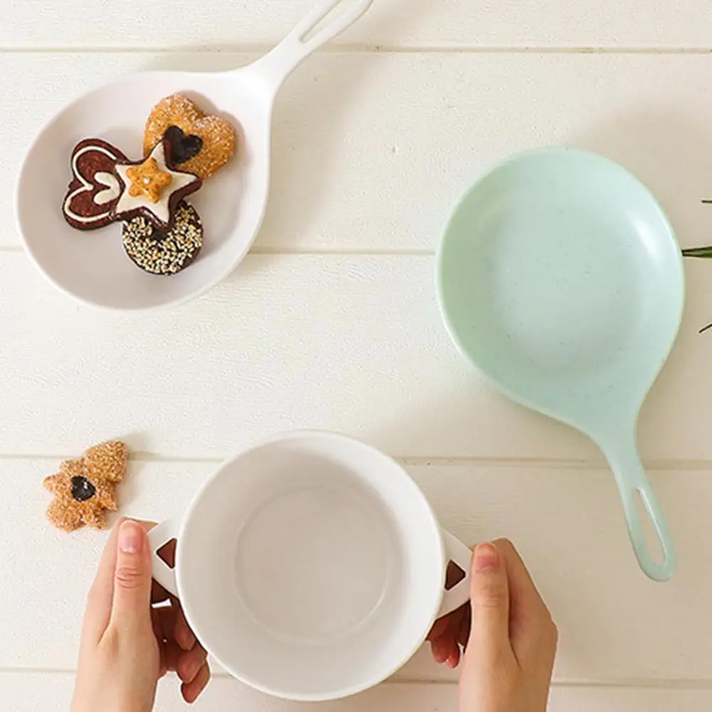 1pcPlasticPlateFonduePlatesHandleDishSpoonKoreanPlatesDish