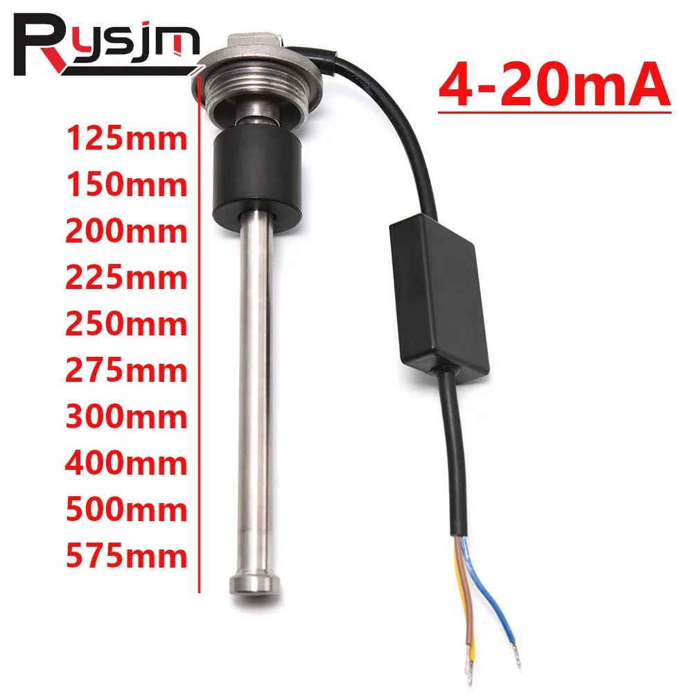

4-20mA Signal Current Sensor 125MM 150MM 175MM 200MM 225MM 250MM 525MM Sender Units with 3 wires for Electric motorcycle