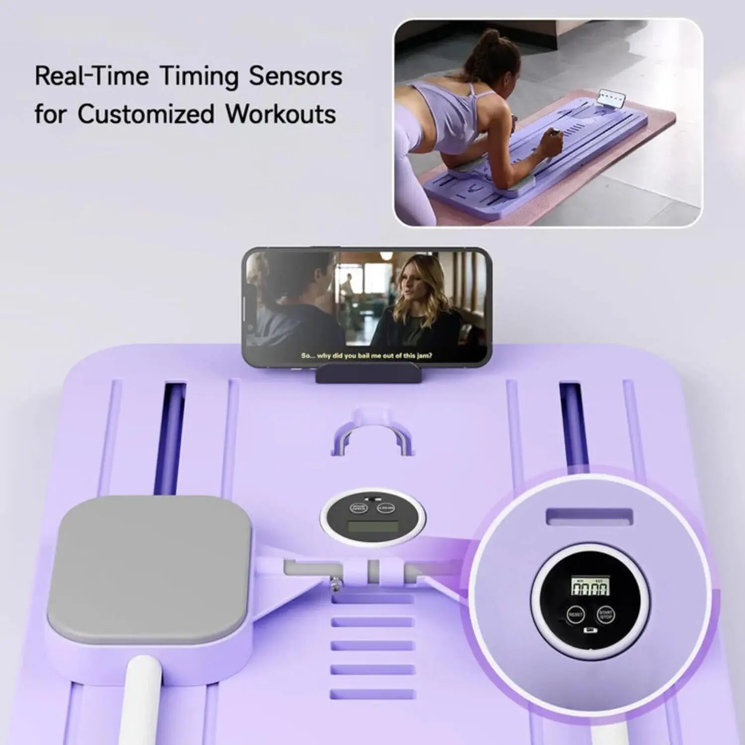 Multifunctional Abdominal Exercise Board Fitness Board Leg & Arm Toner Automatic Rebound Fitness Equipment Pilates Reformer Set