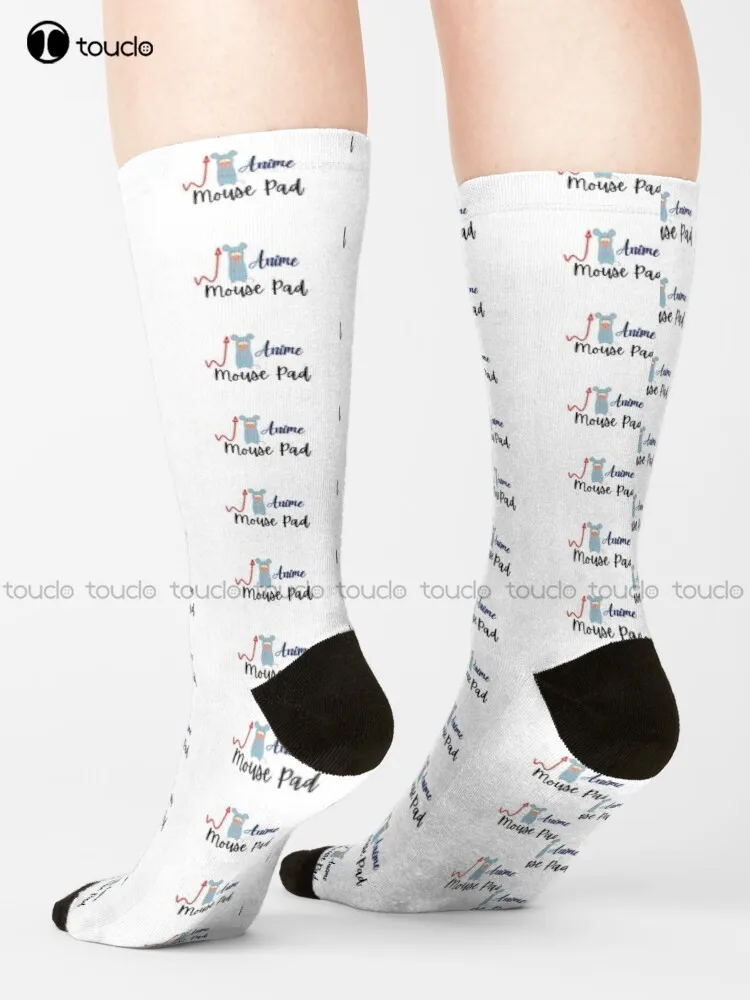 

Happy Anime Mouse Pad Socks Slipper Socks Men Unisex Adult Teen Youth Socks 360° Digital Print Harajuku Gd Hip Hop Gift Retro
