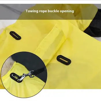 Dog Rain Jacket Reflective Dachshund Raincoat Waterproof Rain Poncho Dog Jacket Windproof Clear Hood Dog Raincoats For Medium 4