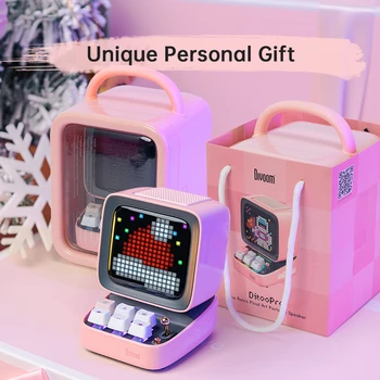 Divoom Ditoo-Pro Retro Pixel Art Bluetooth Portable Speaker Alarm Clock DIY LED Display Board, Cute Gift Home Light Decoration 6