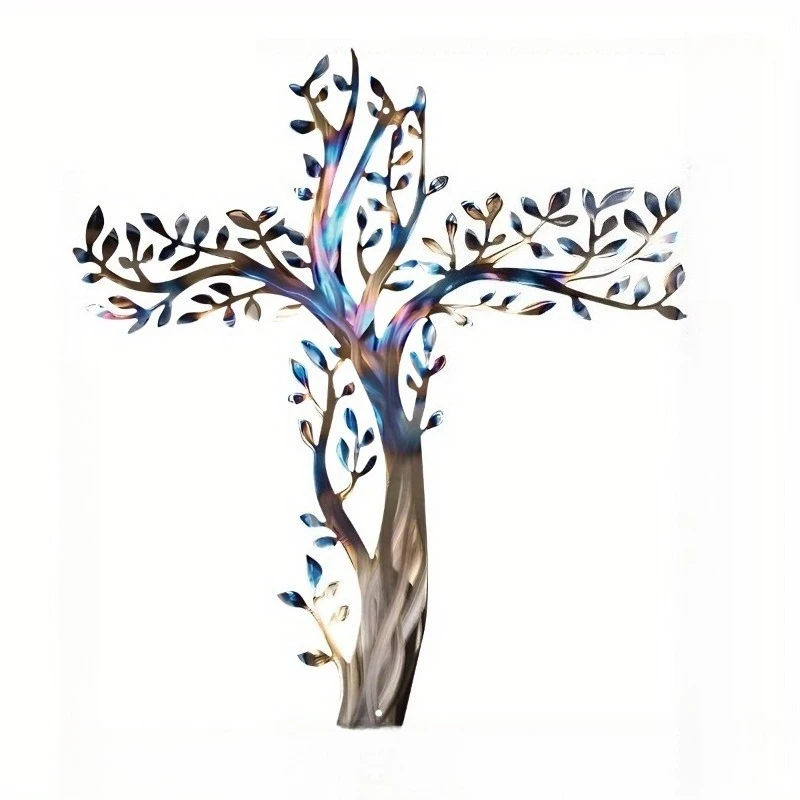 Metal Foil Grape Vine Olive Leaf Headboard Decoration Classic Bright Style Suitable for Living Room Outdoor