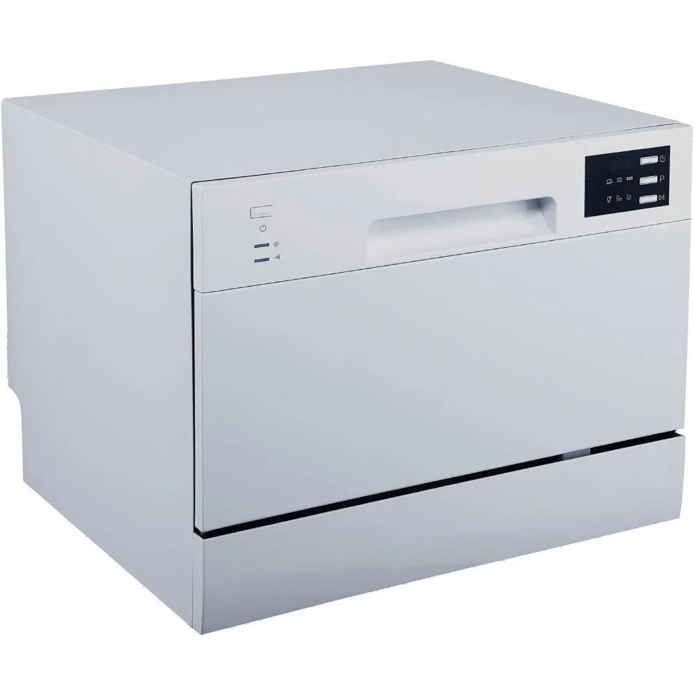 Compact Countertop Dishwasher/Delay Start Energy Star Portable Dishwasher with Stainless Steel Interior and 6 Place Settings 2