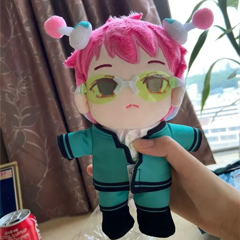 

20cm Cute Anime Plushie The Disastrous Life of Saiki K. Saiki K Plush Stuffed Plushies Change Clothes Suit Doll Cosplay Toy Gift