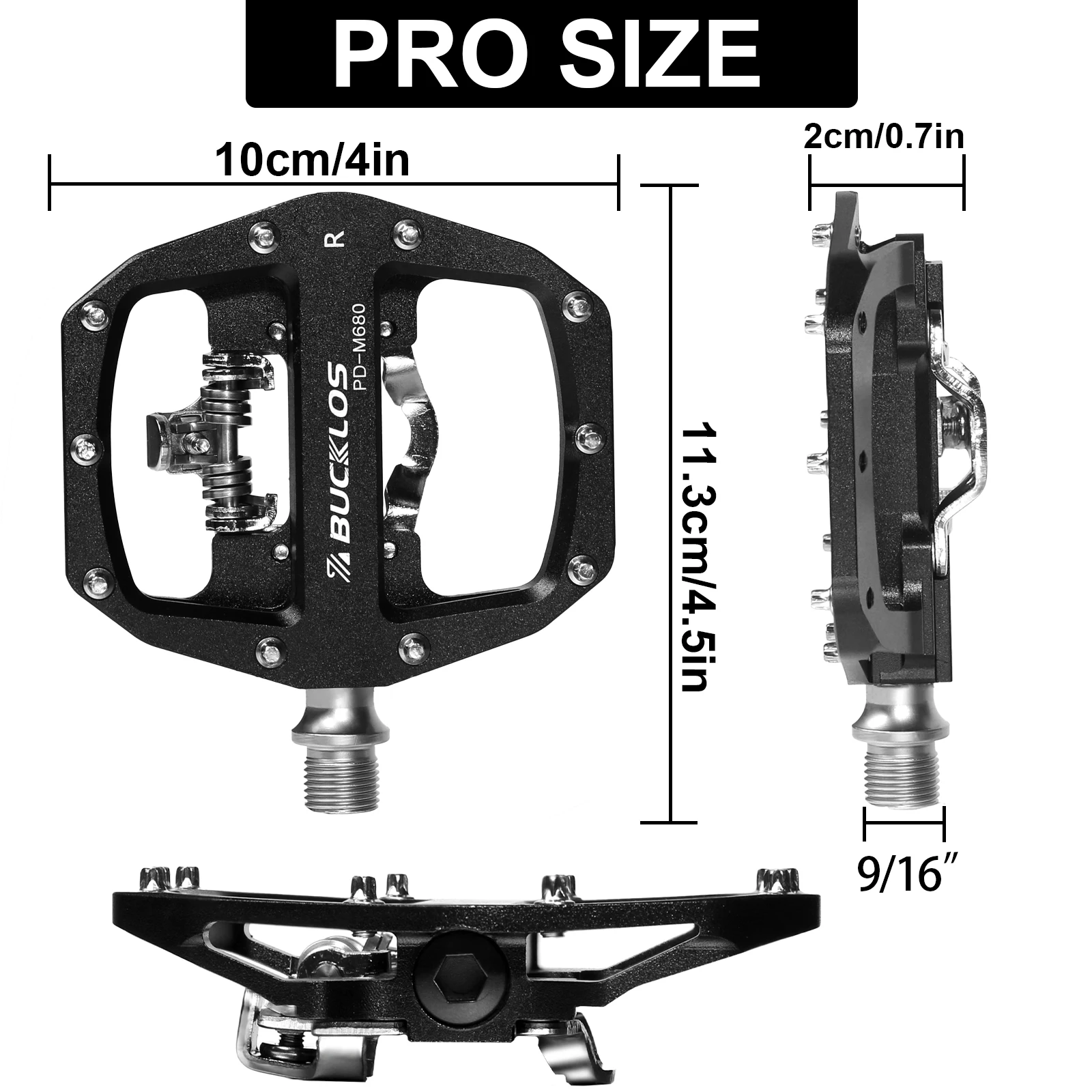 Pedales de bicicleta de montaña de doble uso, Pedal plano de giro  autoblocante SPD, sello de aleación de aluminio ultraligero, Pedal de  bicicleta de montaña de 3 rodamientos, nuevo - AliExpress