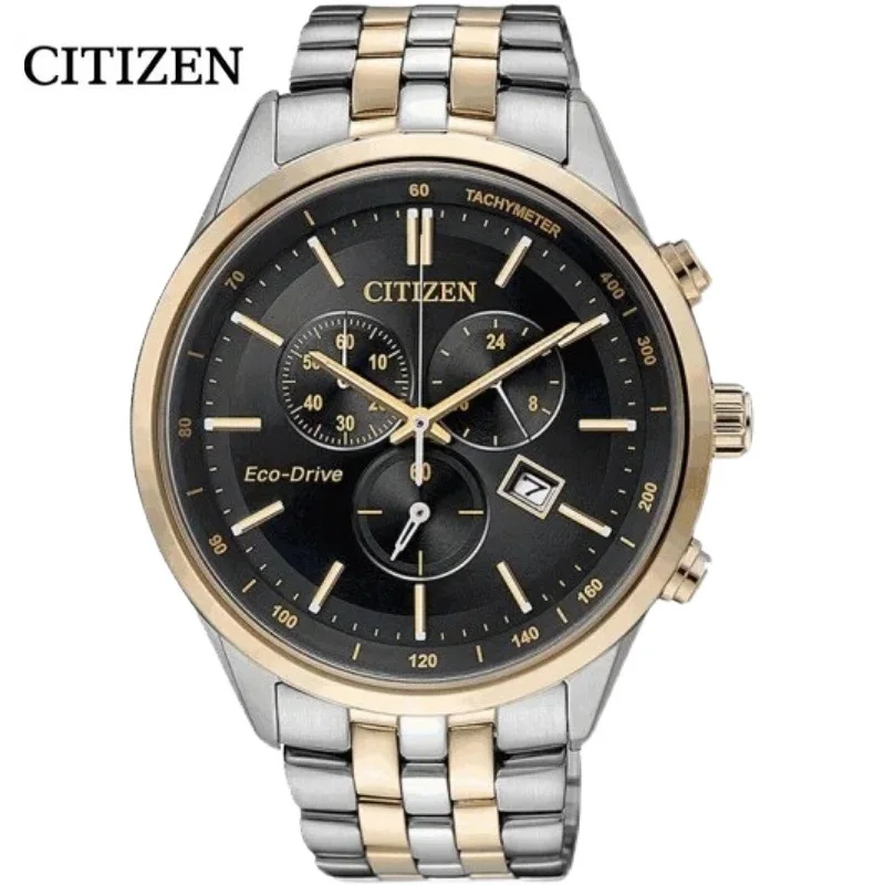 

Часы мужские Citizen Optic диск, с тремя глазами, хронографом, стальным ремешком, водонепроницаемые, кварцевые