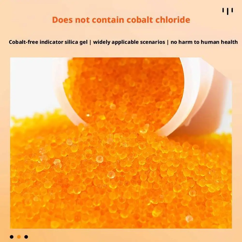 Reusable Silica Gel Beads Moisture Absorber Electronic Product Desiccant Dehumidifier Blue/orange Per Box