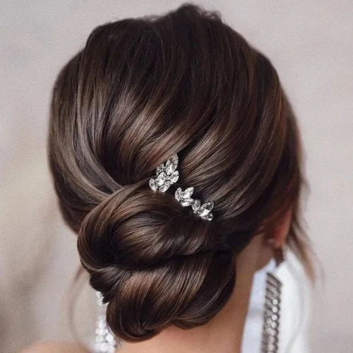 나만의 예쁜 헤어스타일, 3 개 신부 티아라 U자형 머리핀과 함께 추천