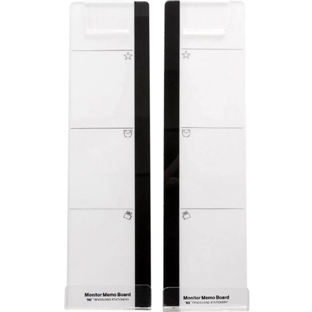 Sticky Note Holder 30 X 8 X 2cm Memo Board Office School Tiny Storage Transparent Wear-resistance Acrylic Creative 6