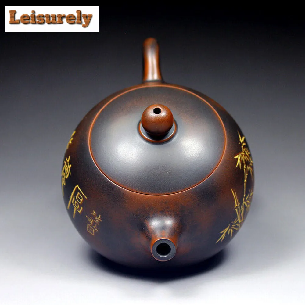 240ml Qinzhou Nixing Pottery Teapot Famous Master Pure Handmade Xishi Pot Chinese Filter Teaware Accessories Zisha Beauty Kettle