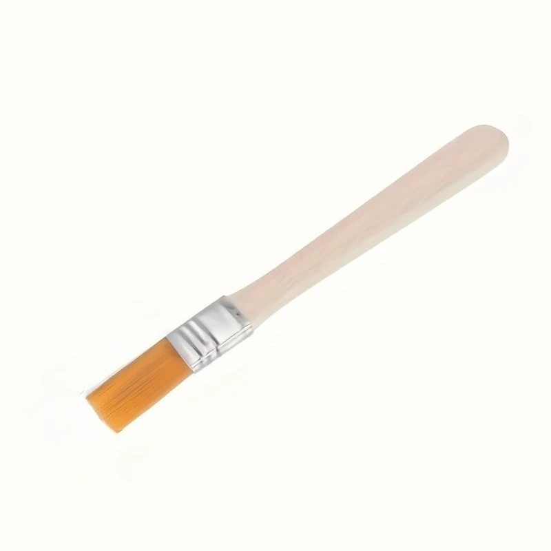 5인치 나일론 페인트 붓 50개, 나무 손잡이, 노란색 솔, 벽, 문, 캐비닛, 가구, 울타리 페인팅에 이상적