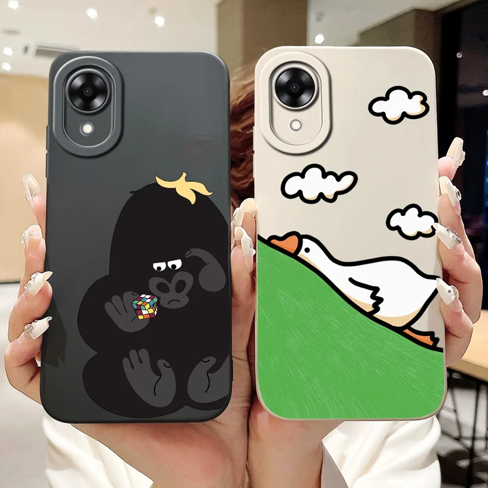 2024 New Cute Cartoon Pattern Soft Silicone Protective Phone Case