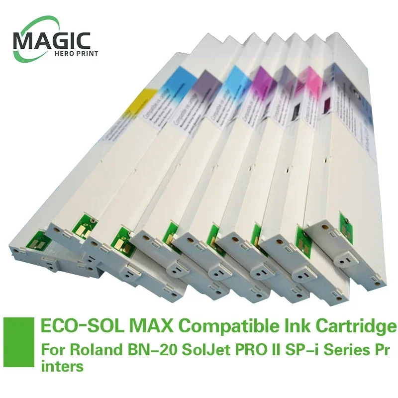 

220ml ECO-SOL MAX Replacement Ink Cartridge ESL3 For Roland BN-20 SolJet PRO II SP-i Series Printers (6Color Options)