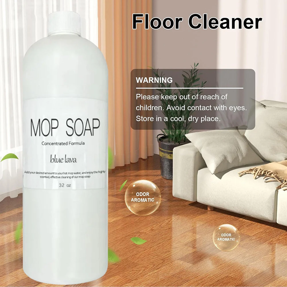 32oz Mop Soap Floor Cleaning Solution Mop Cleaning Soap Pet-friendly Cleaner for Home Multi-purpose Cleaner Liquid