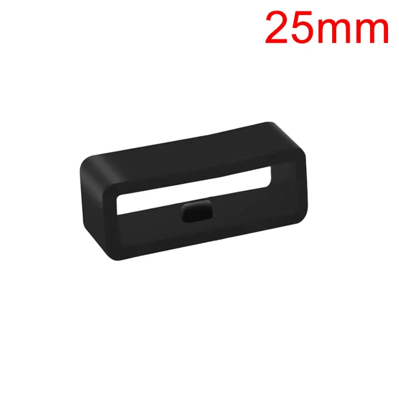 Silicone Watchband Strap Loop Rings - Durable Rubber Keepers