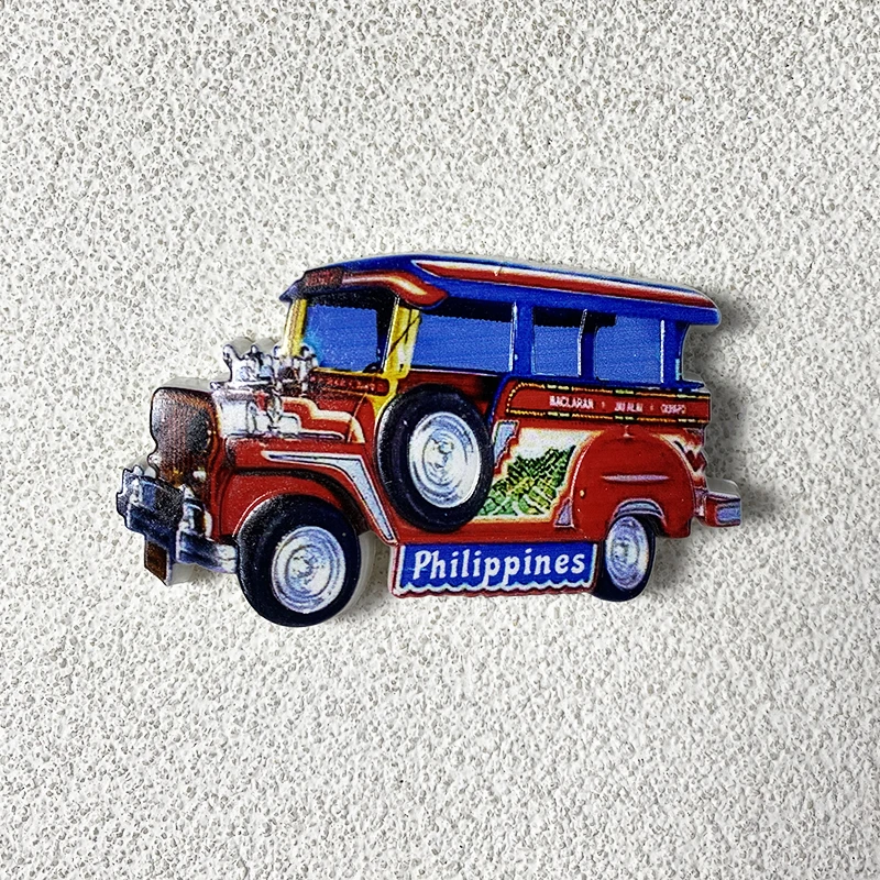 Philippines Souvenirs Home decoration Creative classic car 3D stereo refrigerator sticker collection arts and crafts gifts