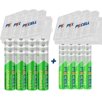 4/8/16/24 Pack PKCELL 2200MAH AA Battery +AAA 850MAH 1.2V NI-MH AAA/AA Rechargeable Batteries and Battery Box for Flashlight Toy 3