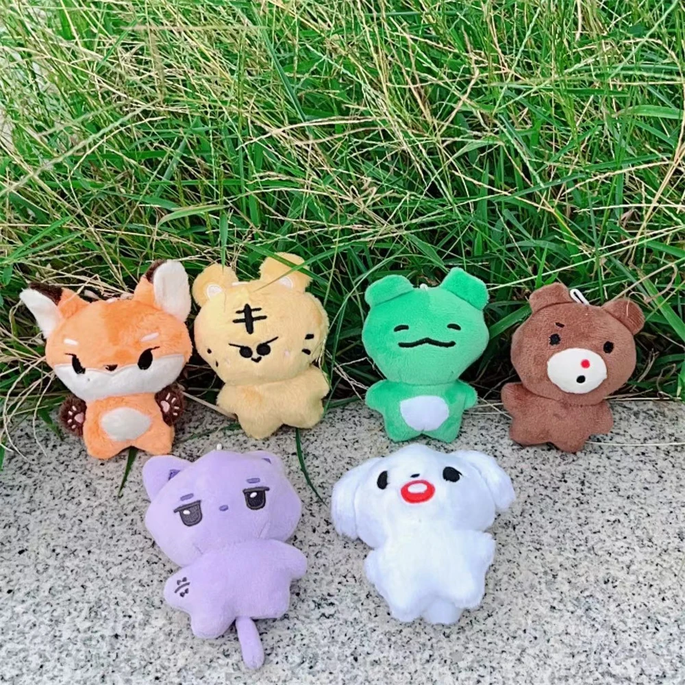 

KPOP MONSTA X Cartoon Stuffed Dolls Kihyun Shownu Jooheon Hyungwon Plush Doll Pendant Bag Decor Accessories Fans Collection Gift