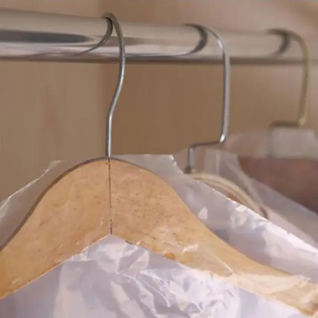 50Db Ruhák Porfedél Eldobható Porruhát Táska Vízálló Ruhadarabok Szekrény Függő Ruha Kabát Por Burkolat - Image 3