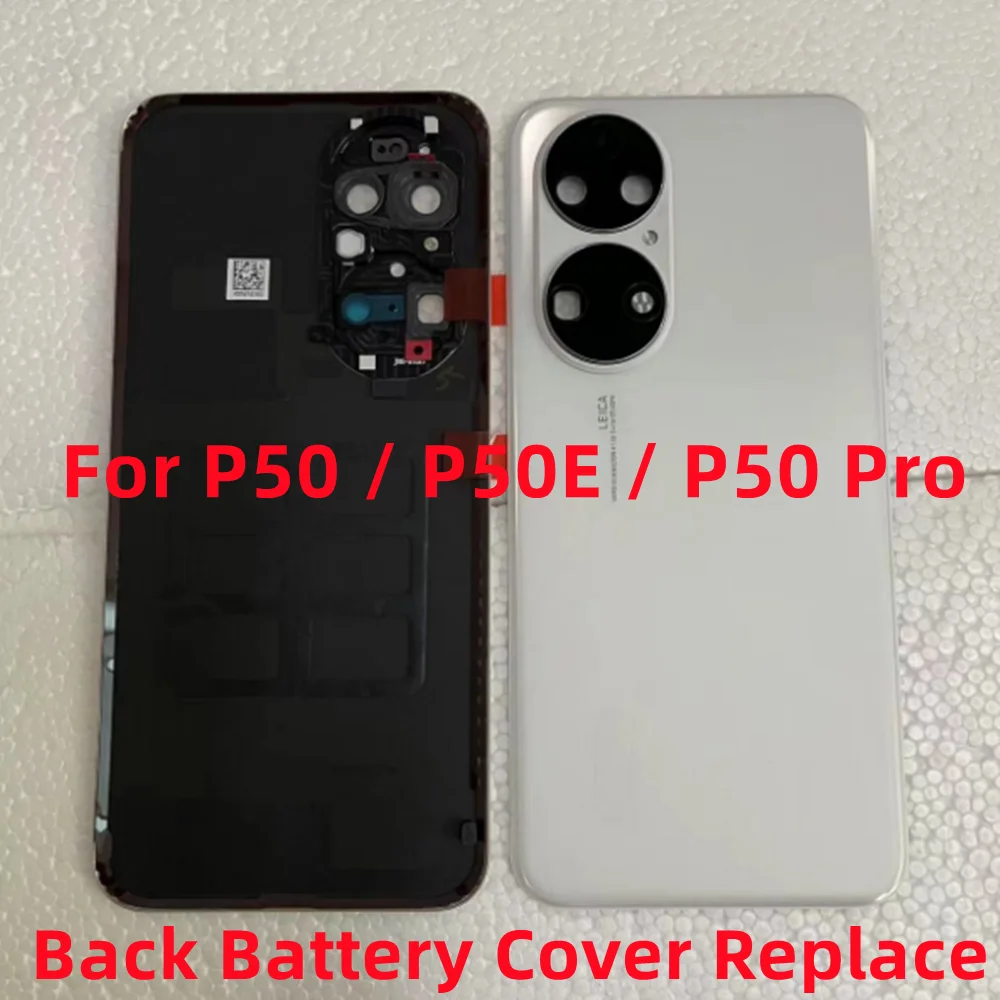 

Repair For Huawei P50 / P50 Pro / P50E Rear Back Battery Cover Glass Housing Door Lid Shell Frame Case Replacement Parts