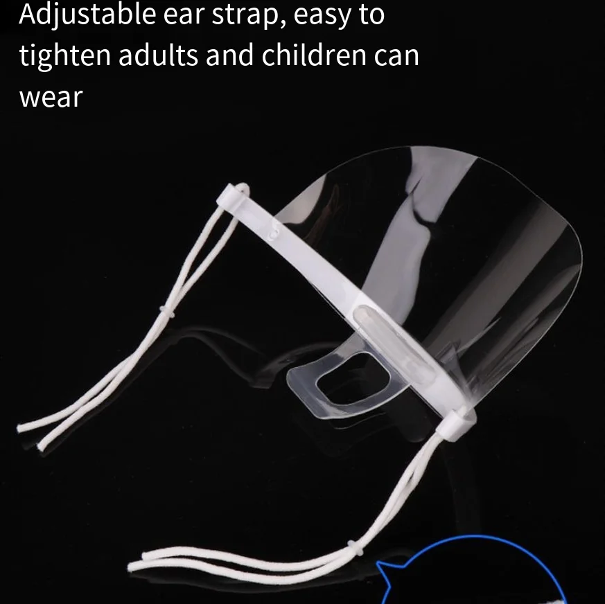 20PCS Clear Anti-Fog Face Mask Reusable anti-spitting face mask