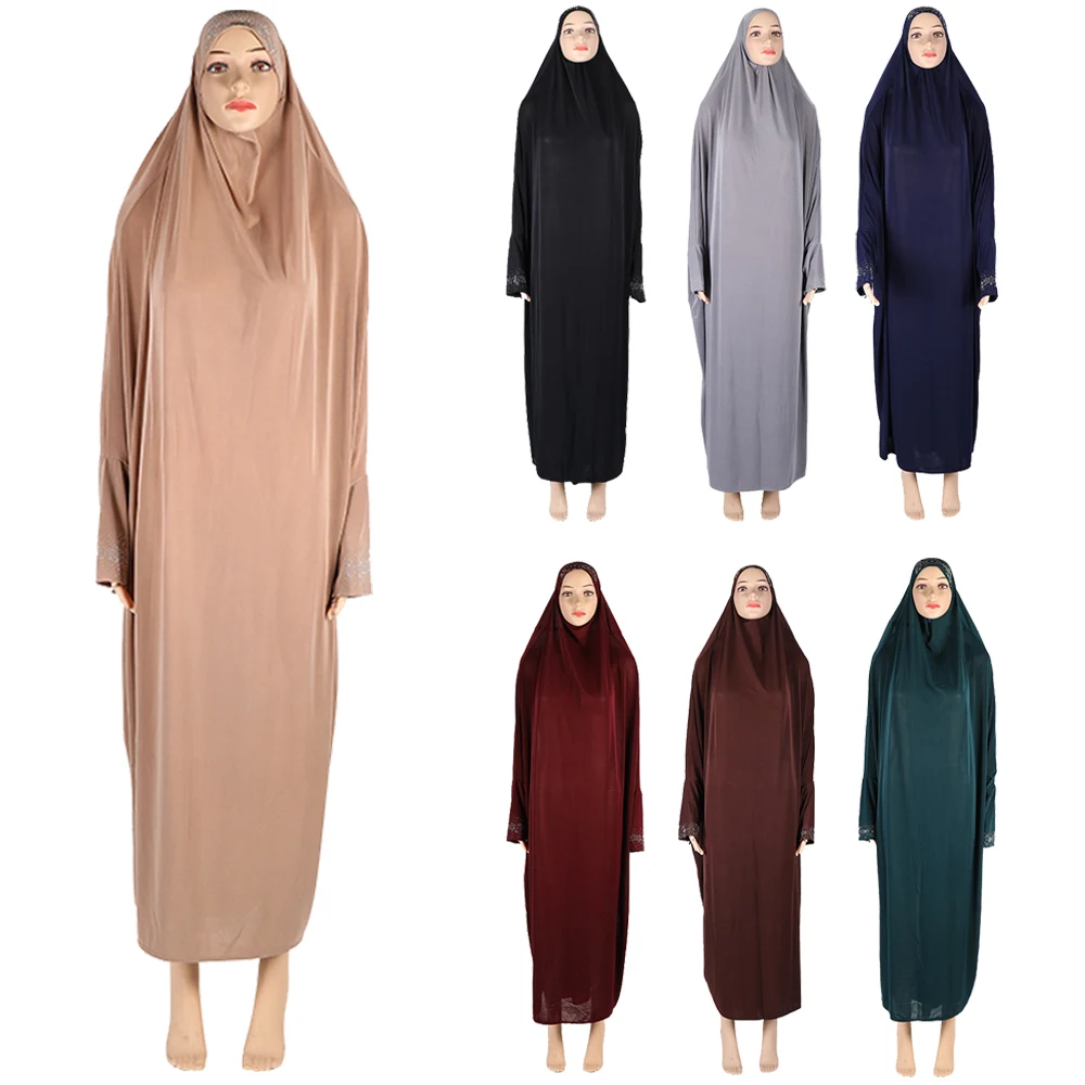 

Мусульманский длинный хиджаб с полным покрытием молитва верхняя одежда длинное платье химар Макси платье ИД Рамадан Паранджа кафтан халат Арабский мусульманский костюм Nikab