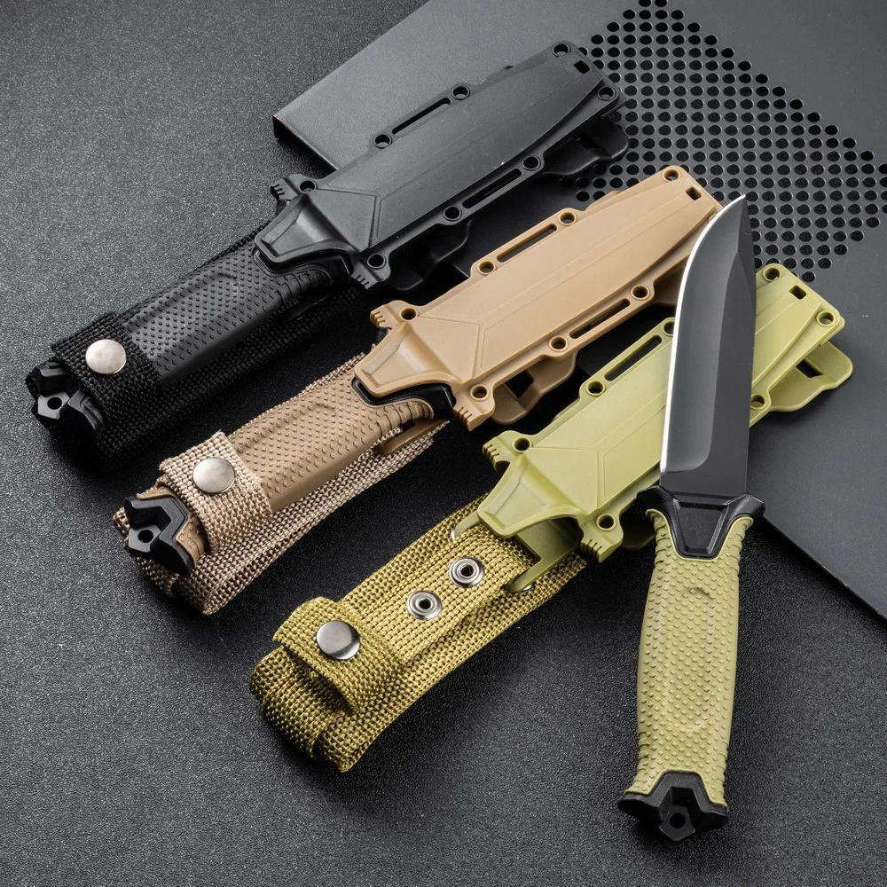Stainless Steel Outdoor Survival Knife Fixed Blade Knife Military Training High Quality Camping Tactical Pocket EDC Tool Knives 4