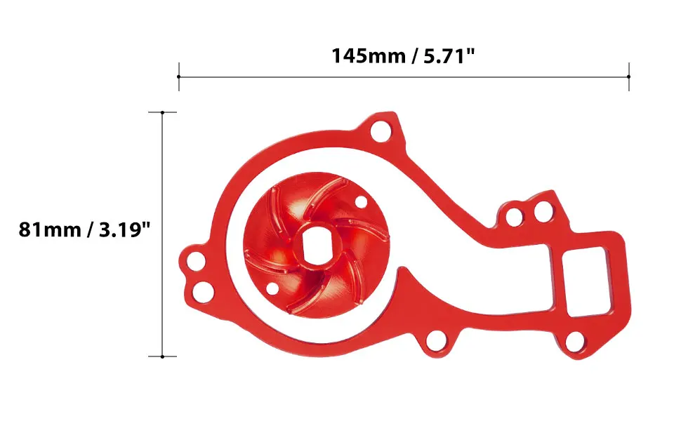 Für KTM 690 Enduro R SMC R 2008-2025 Wasserpumpe Kühler Laufrad Spacer Husqvarna 701 Enduro Supermoto 2016-2025 GasGas 700ES SM – Detail 19