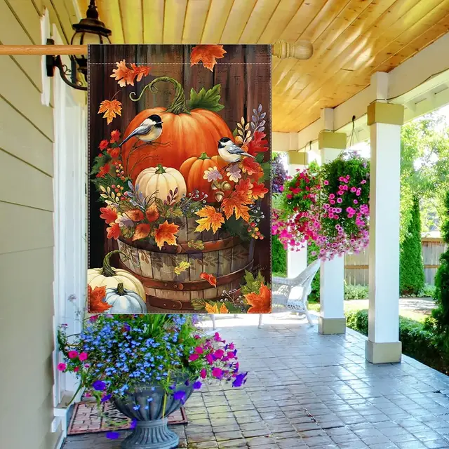 Pumpkin Autumn Garden Flags