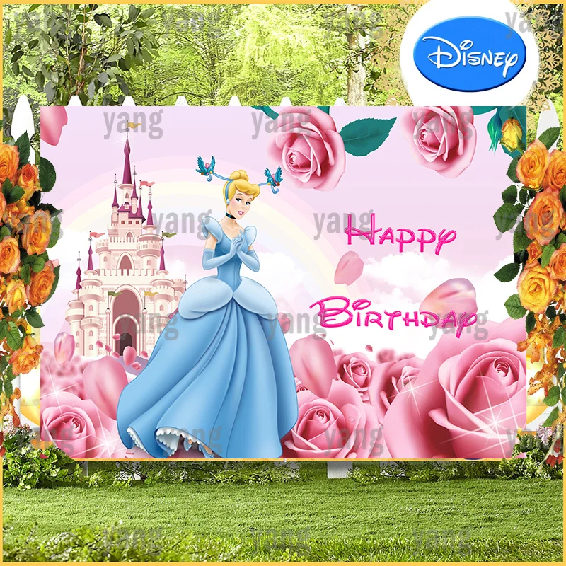 Pink Cinderella Birthday Wallpaper