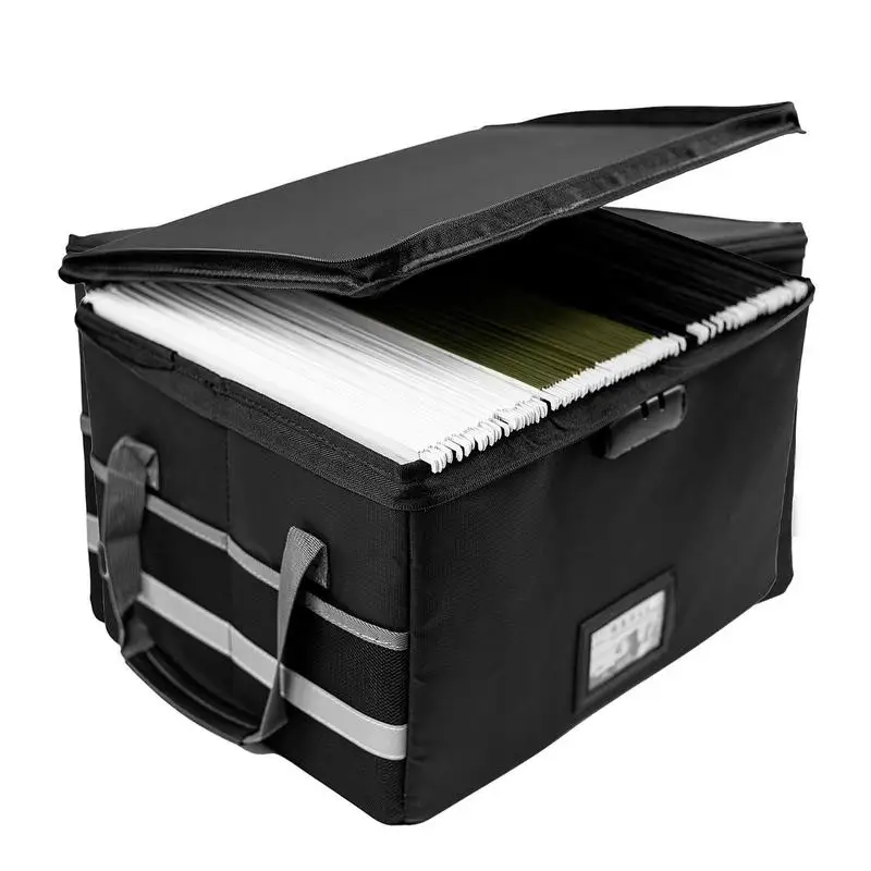 

Пожарная коробка для документов, огнеупорная Сумка для документов, Женская водонепроницаемая безопасная коробка для документов с замком и ручкой