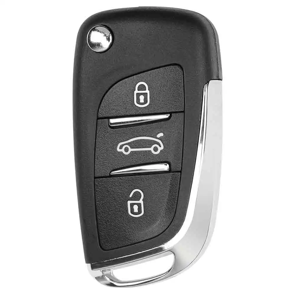 Smart key remote LIXIANG Modified Flip Remote Car Key ASK/FSK 433Mhz ID46 For Peugeot 207 308 307 407 607 807 For Citroen C2 C3 C4 CE 0523