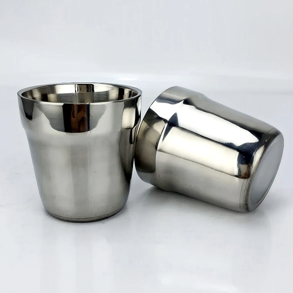 1/2/4pcs 180ml Stainless Steel Water Mug Cup for Picnic Dinner Party Camping