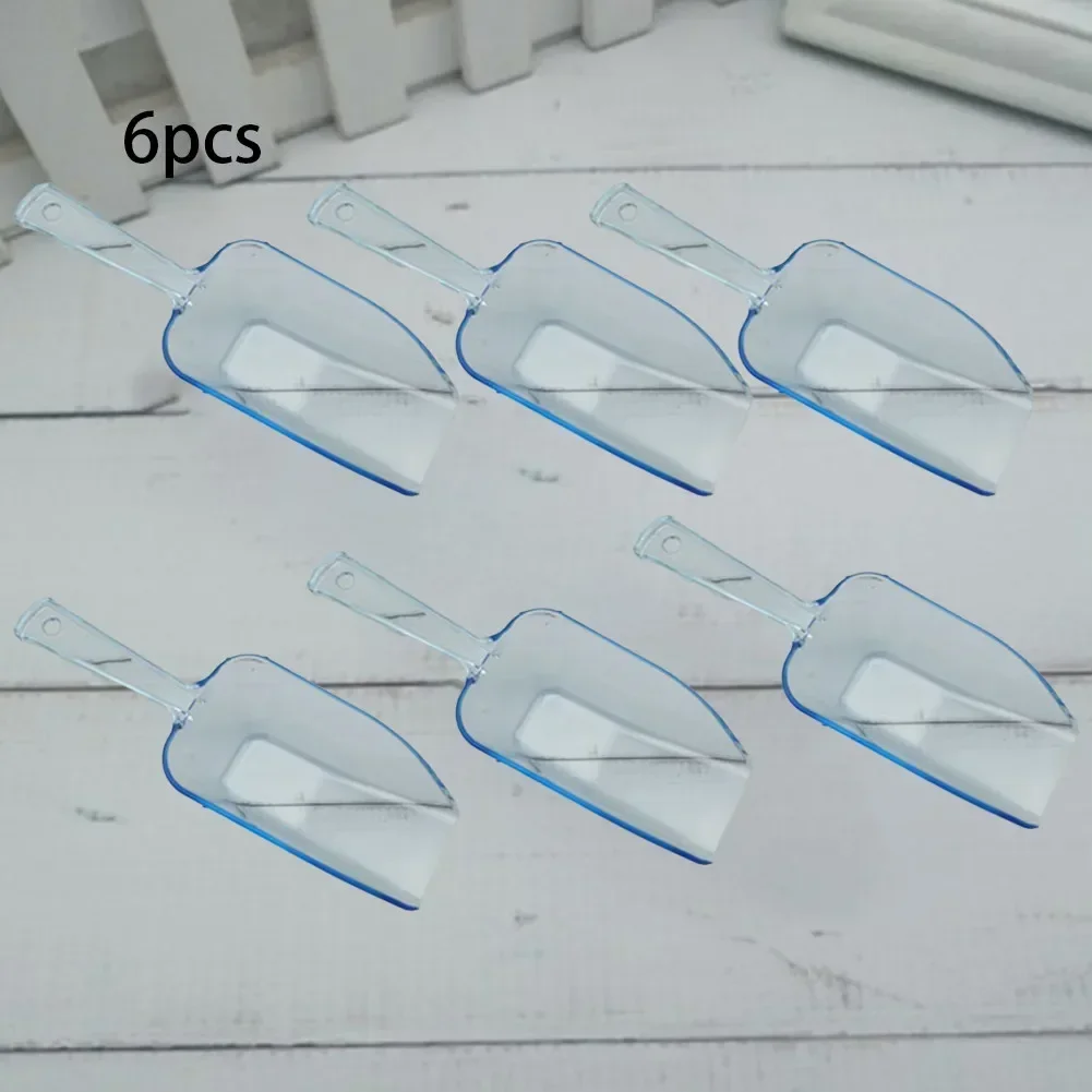 Mini Plastic Ice Scoop Scoopers Clear Ice Shovel For Birthday Weddings Party Candy Dessert Buffet Cream Protein Powder 1/6Pc ice cream scoop ice shovel scoop ice cube scoop
