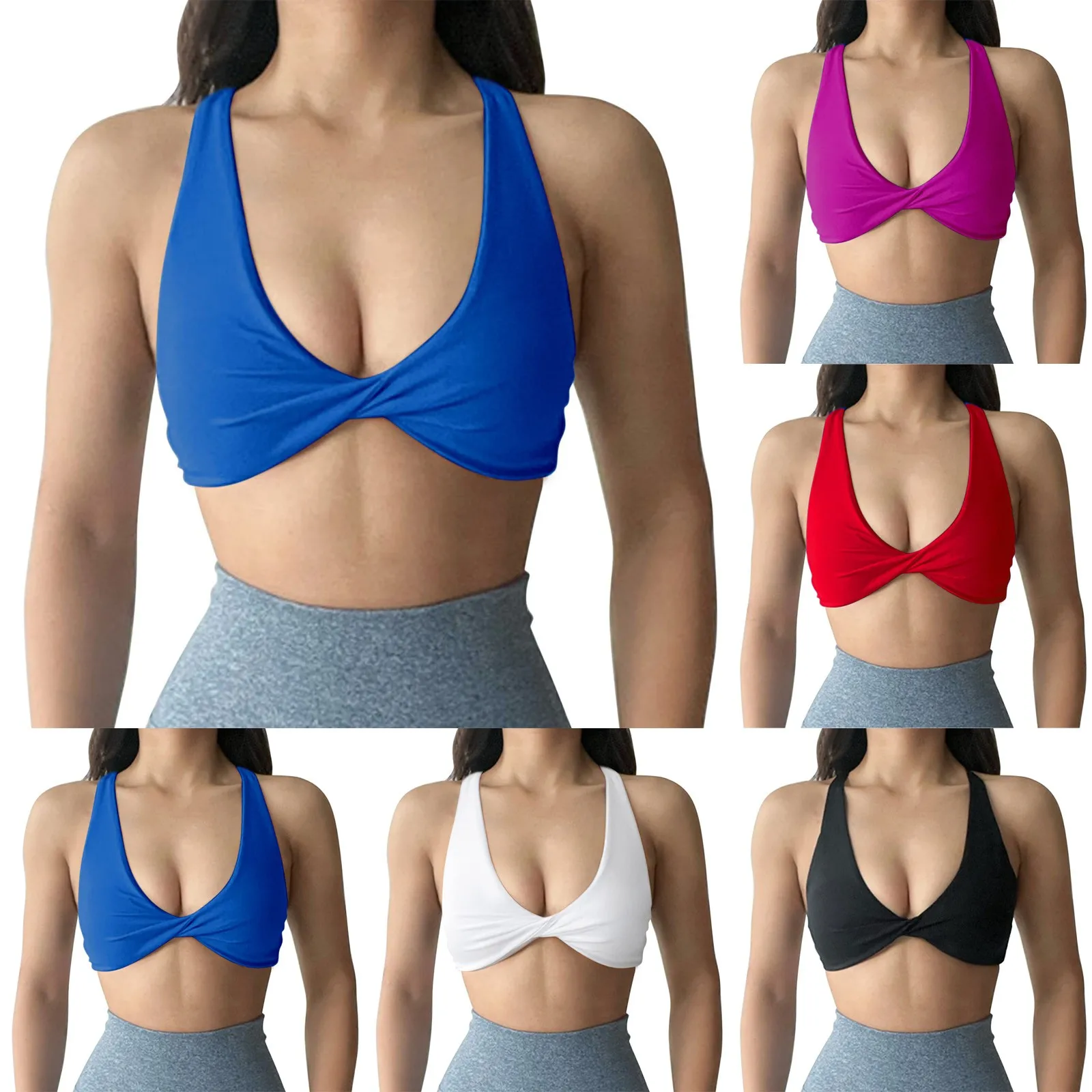 42d Sports Bra Sports Bra Women'S Beautiful Back Thin Shoulder Straps