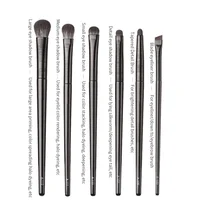 6PCS Eyes Makeup Brushes Set Professional Soft Contouring Eyeshadow Eyeliner Eyebrow Brush Women Facial Beauty Cosmetic Tool 6
