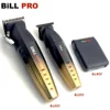 BiLL PRO BL600 BL800 BL400 Professional Barber 9000RPM Motor Electric Push Hair Clipper Oil Head Gradient Trimmer Shaver Tools 6