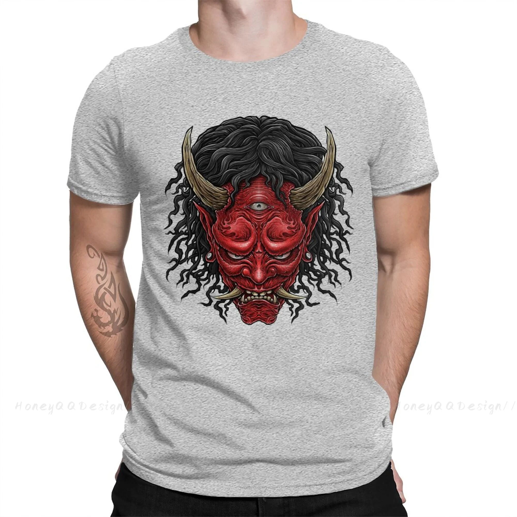 Футболка мужская оверсайз из натурального хлопка, с круглым вырезом