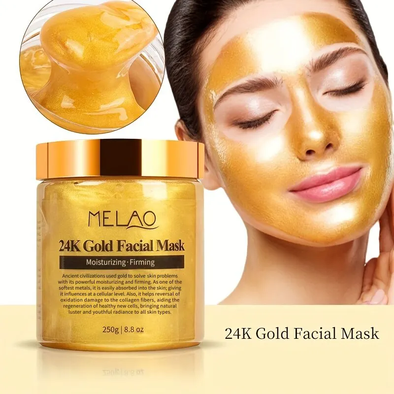 MELAO24KGoldFaceMaskRejuvenatingAntiAgingBeautyFacemaskSkin