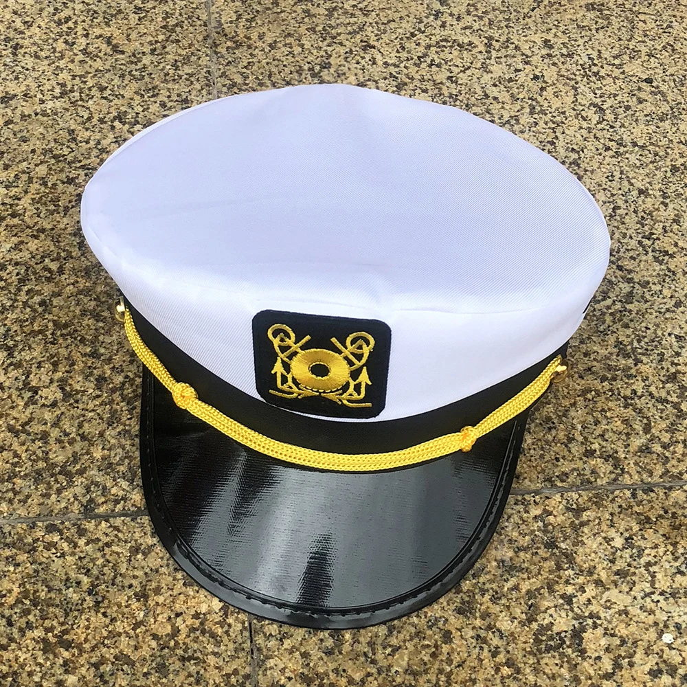 Erwachsene Boot Schiff Matrose Kapitän Kostüm Hut Yacht Militär Hüte Verstellbare Kappe Navy Marine Admiral Für Männer Frauen Kleid Zubehör – Detail 3