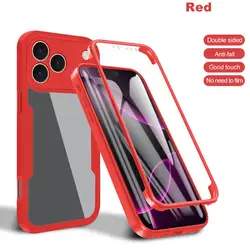 Clear 360 Full Wrap Protective Case with Camera Lens and Screen Guard - Galaxy A55 (RD)