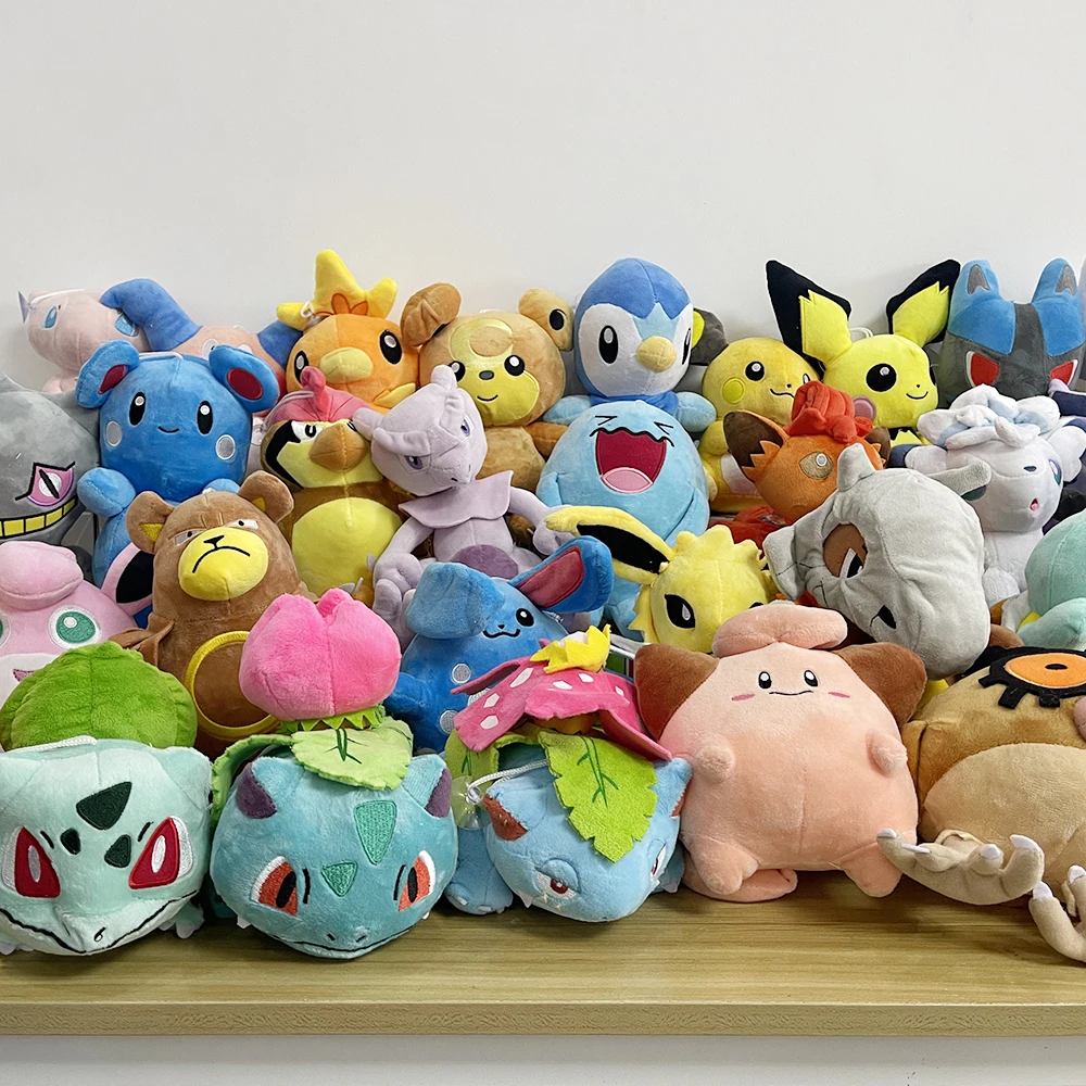 Pokemon Mega Evolution Plush Pikachu Stuffed Toy Charizard Blastoise  Lucario Soft Doll Cool Hobby Collections Xmas Gift For Kids