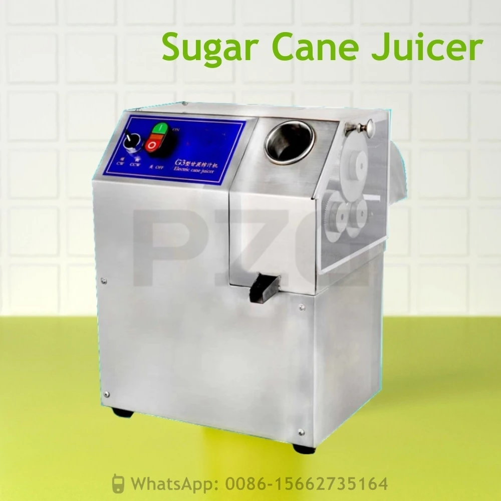 

Commercial Electric 3 Rollers Stainless Steel Sugar Cane Sugarcane Juicer Extracting Processing Machine