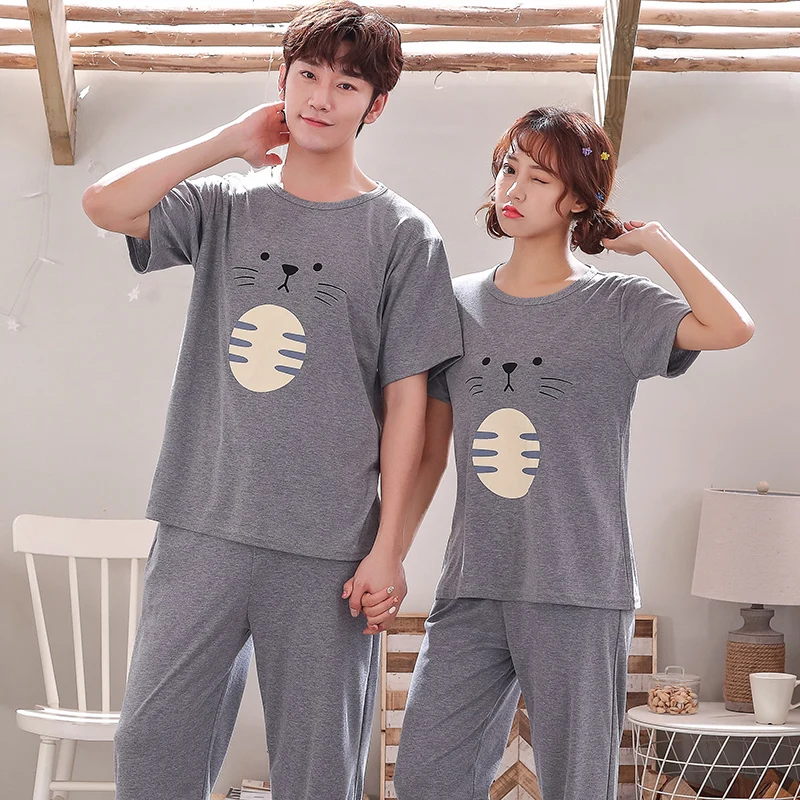 2023 Pure Cotton High Quality Autumn and Winter High Quality Comfortable Couple Sleepwear at Home